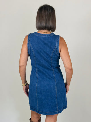 Garsia Denim Fitted Mini Dress