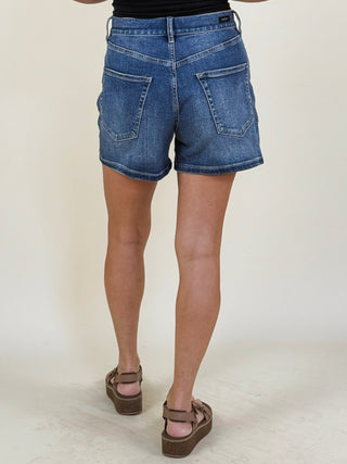 [Liverpool] Heritage High Rise Shorts, 4.5" Inseam