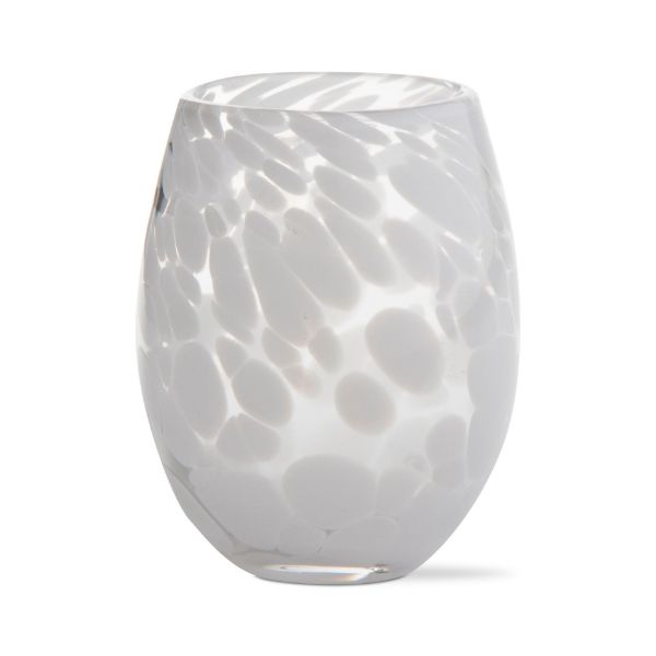 Confetti Stemless Wine Glass - White