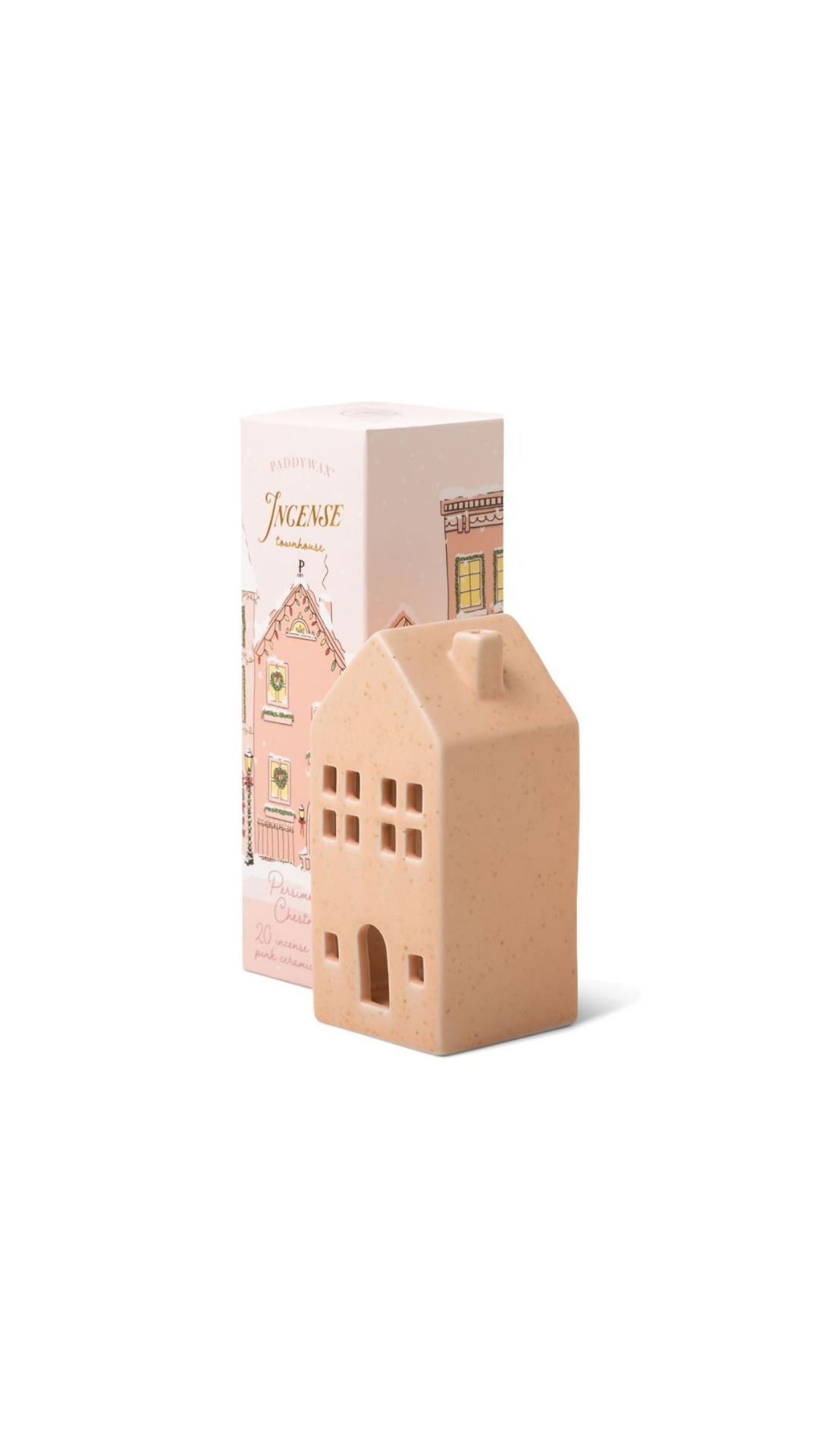 Holiday Town Ceramic Incense Holder