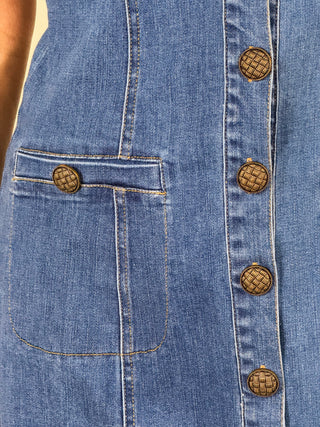 Garsia Denim Fitted Mini Dress