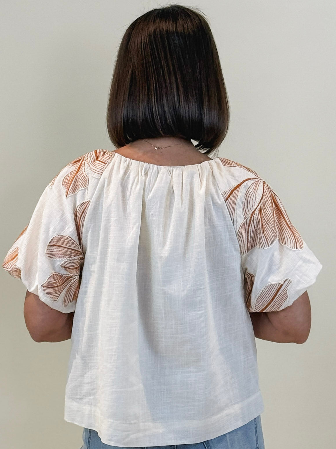 Moana Floral Embroidered Top