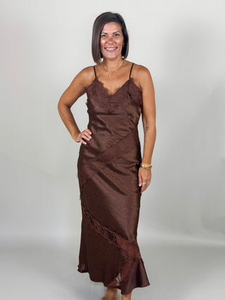 Lana Leopard Satin Slip Dress