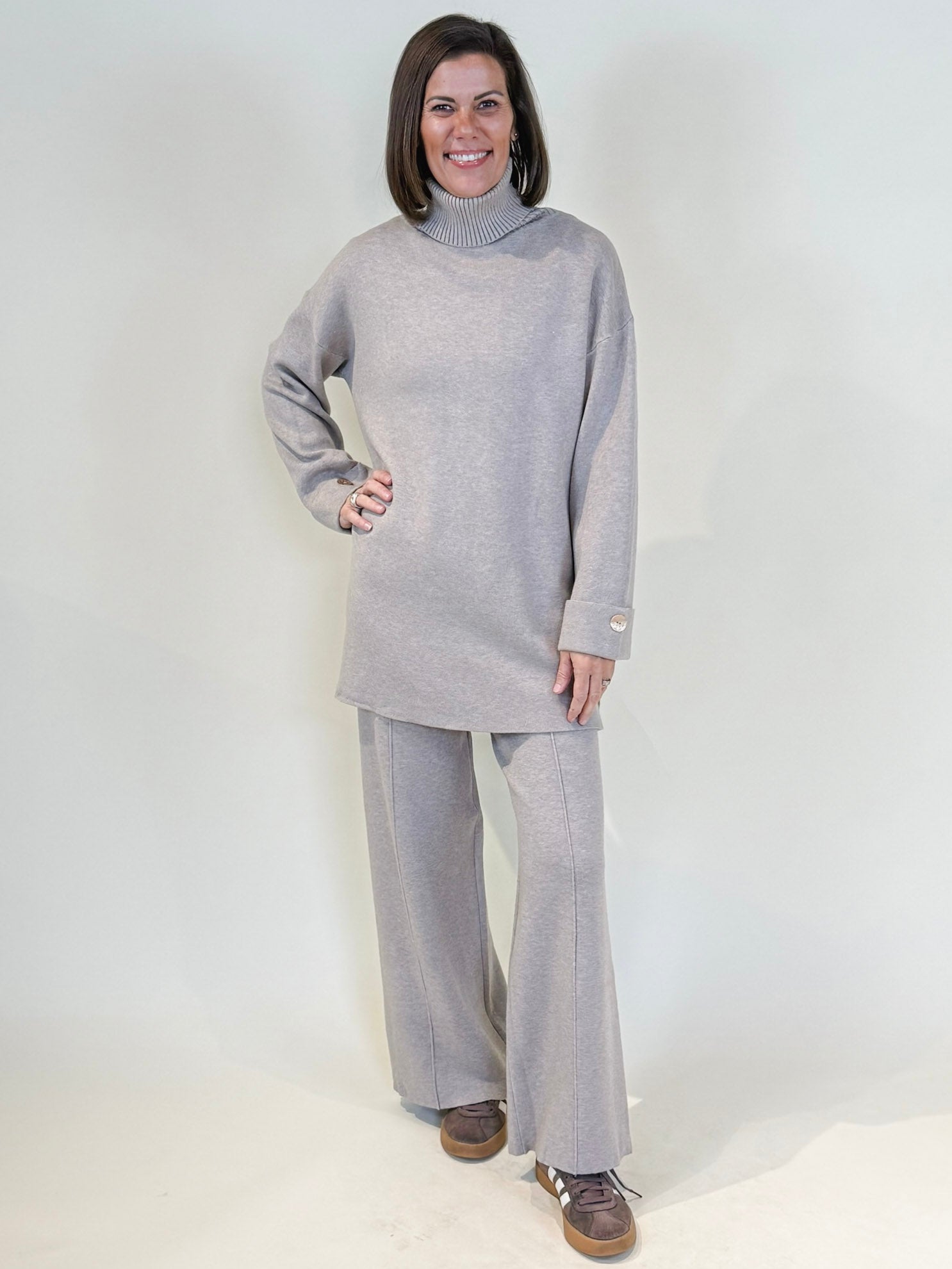 Tracy Casual Turtleneck Long Sweater