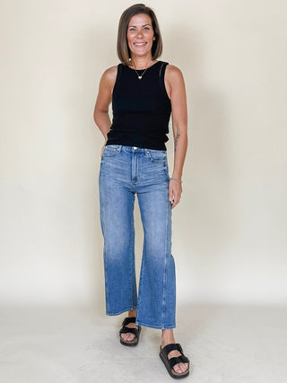 [Z Supply] Luna High Rise Bowed Crop Jeans