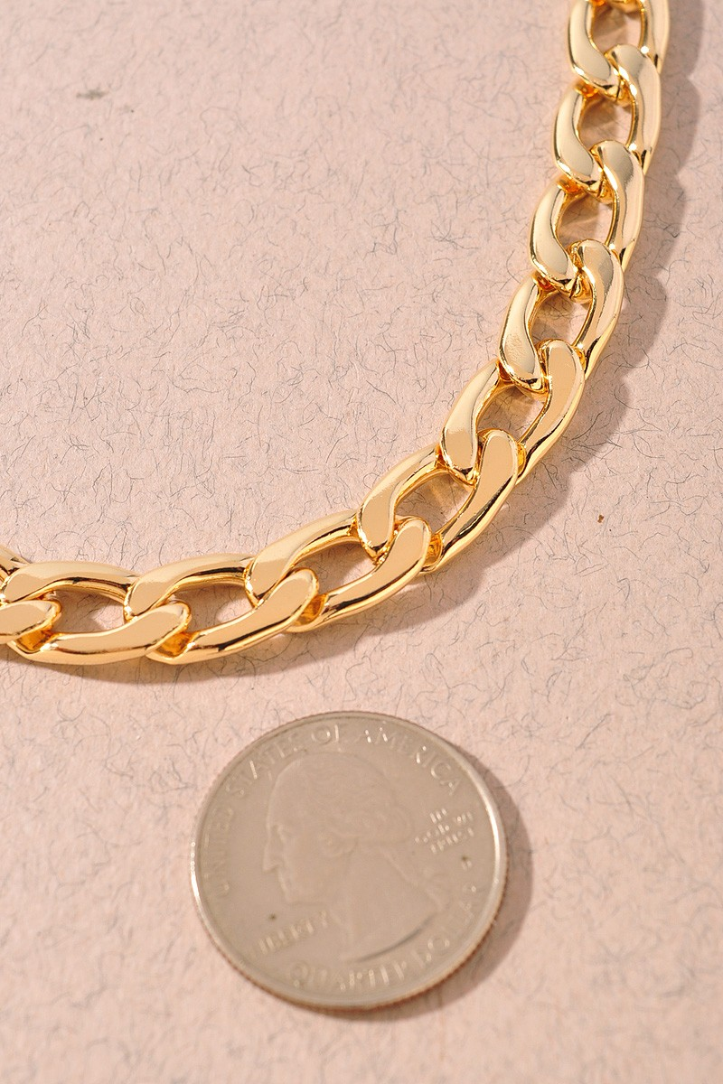 Curb Link Gold Dipped Necklace