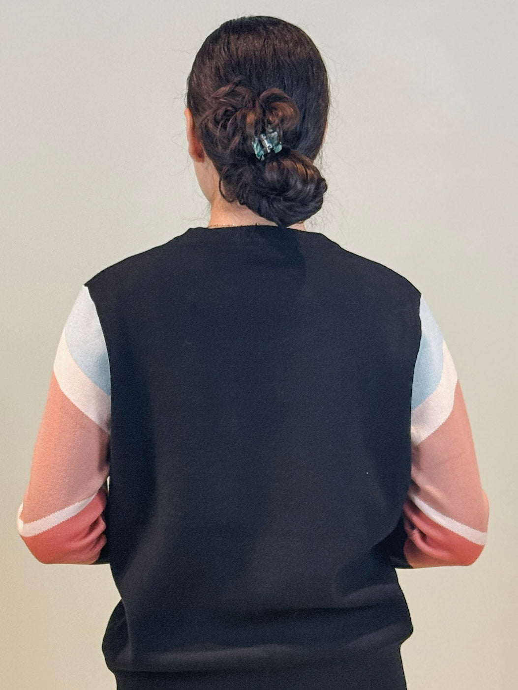 Carly Colorblock Sleeve Sweater