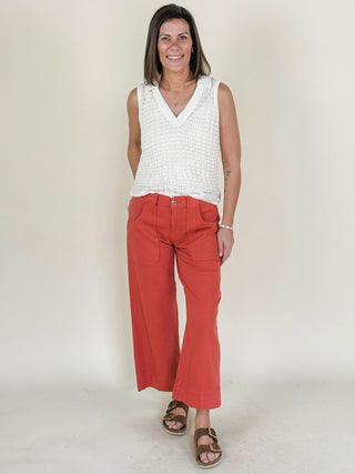 [Liverpool] Stride Cargo Wide Leg Crop Denim, 26" Inseam
