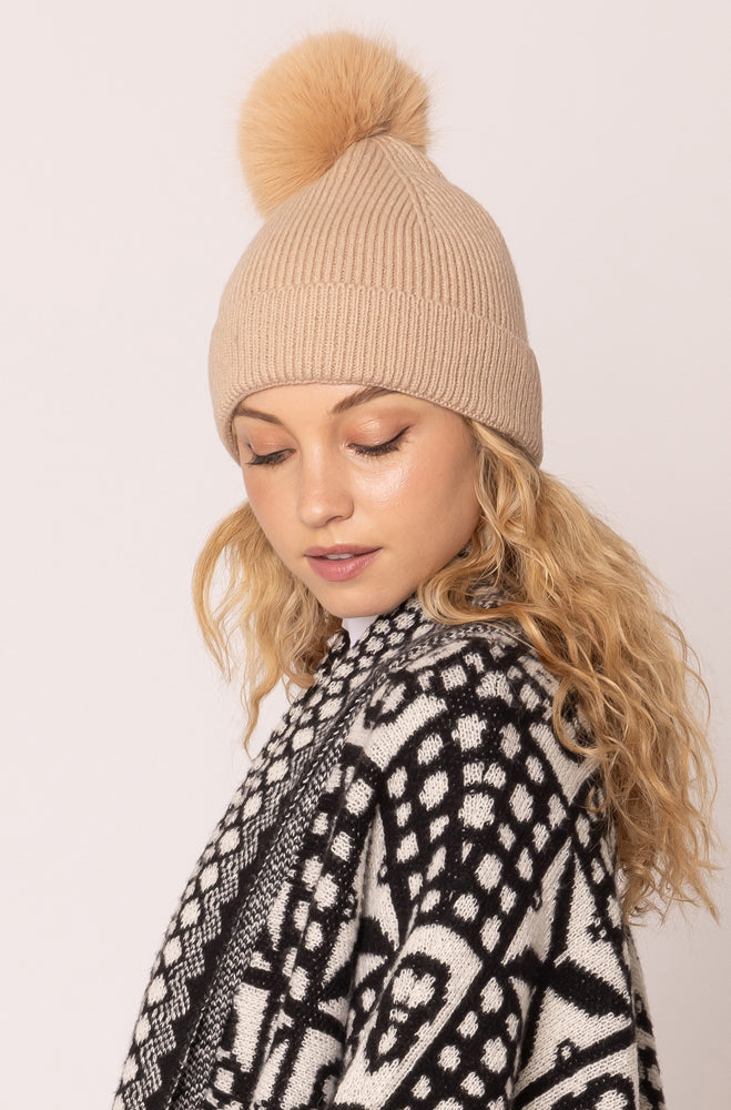 Earflap Beanie - Camel