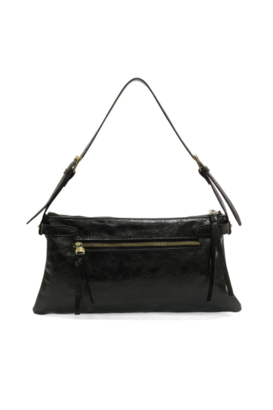 Eve Trapeze Shoulder Bag - Black