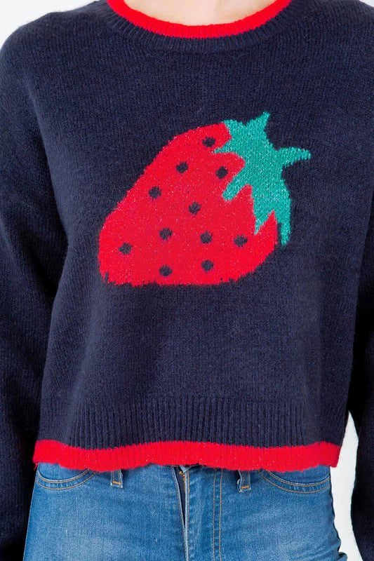 Nathalie Strawberry Sweater