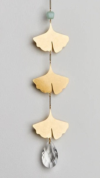 Suncatcher - Botanical Leaf/Amazonite