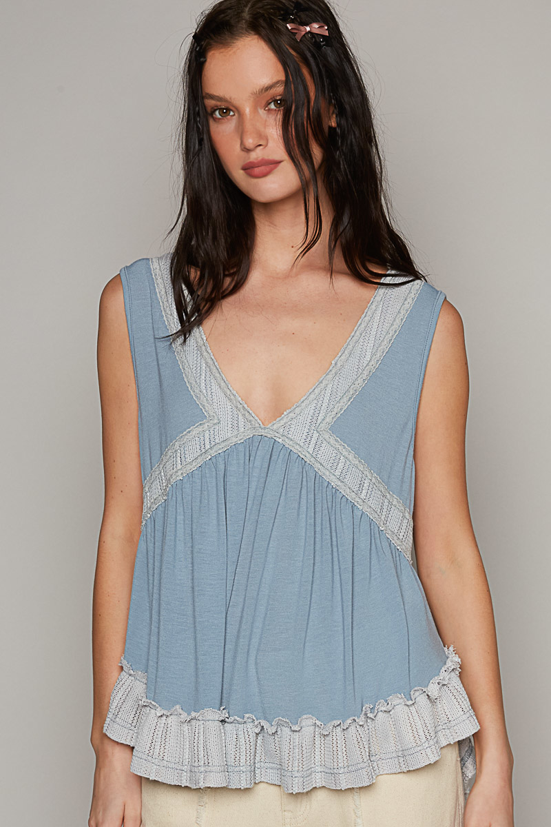 Lacey A-Line Sleeveless Top
