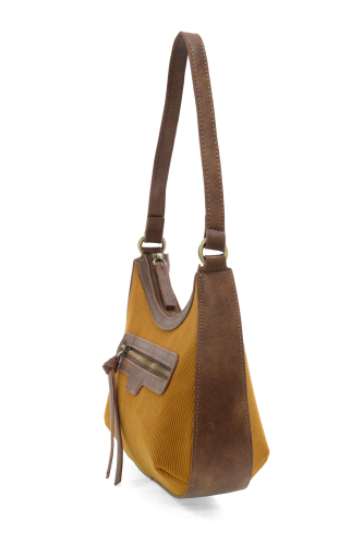 Corduroy Hallie Hobo - Dijon