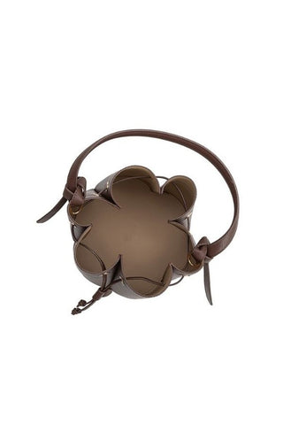 Laguna Recycled Vegan Leather Top Handle Bag - Chocolate