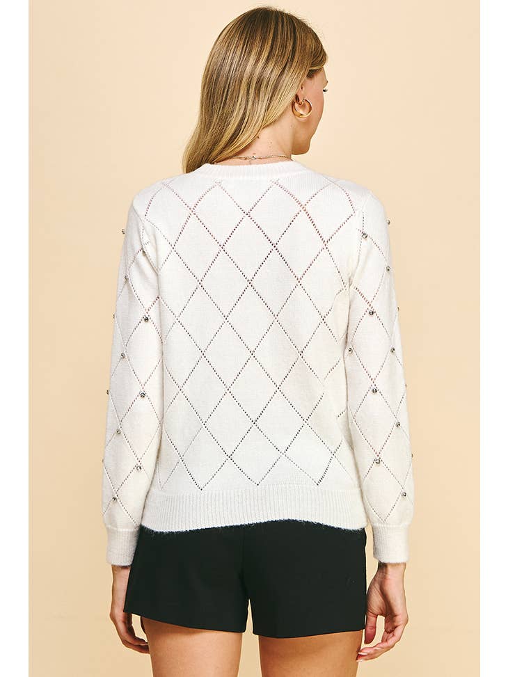 Rachel Rhinestone Sweater