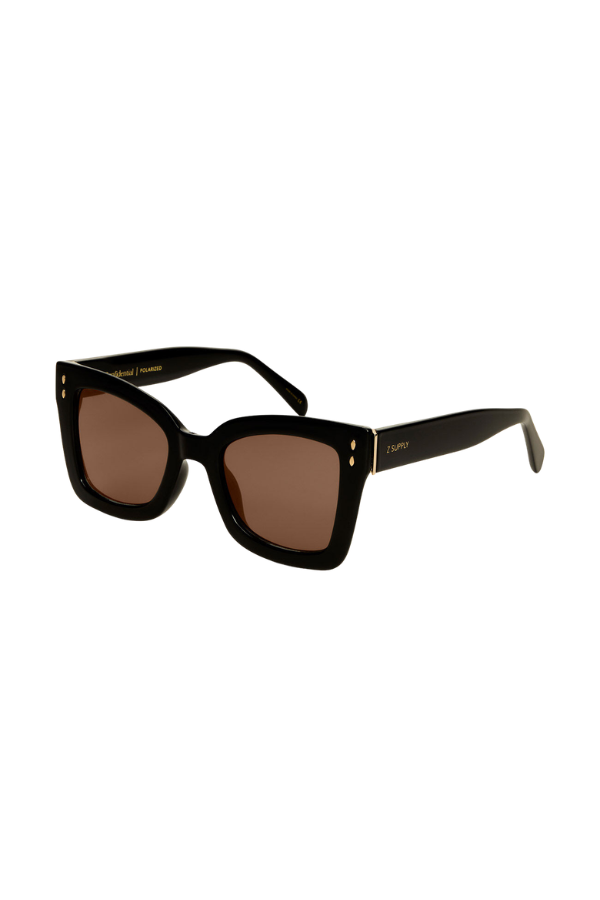[Z Supply] Confidential Sunnies -  Polished Black-Brown