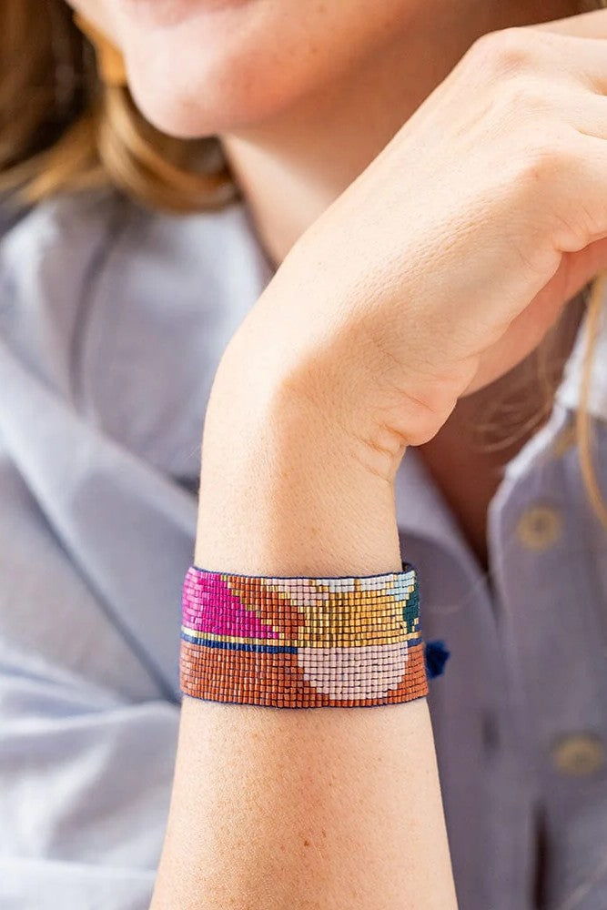 Erin Sunrise Adjustable Beaded Bracelet - Multicolor