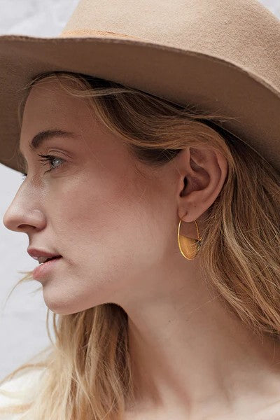 Refined Earring Collection - Lunar Hoop/Gold Vermeil