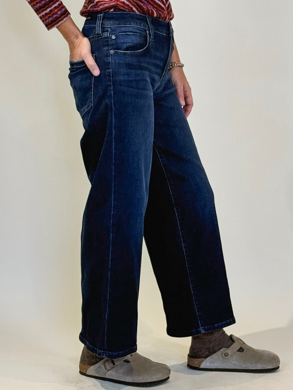 [Liverpool] Stride Wide Leg Jeans, 28" Inseam