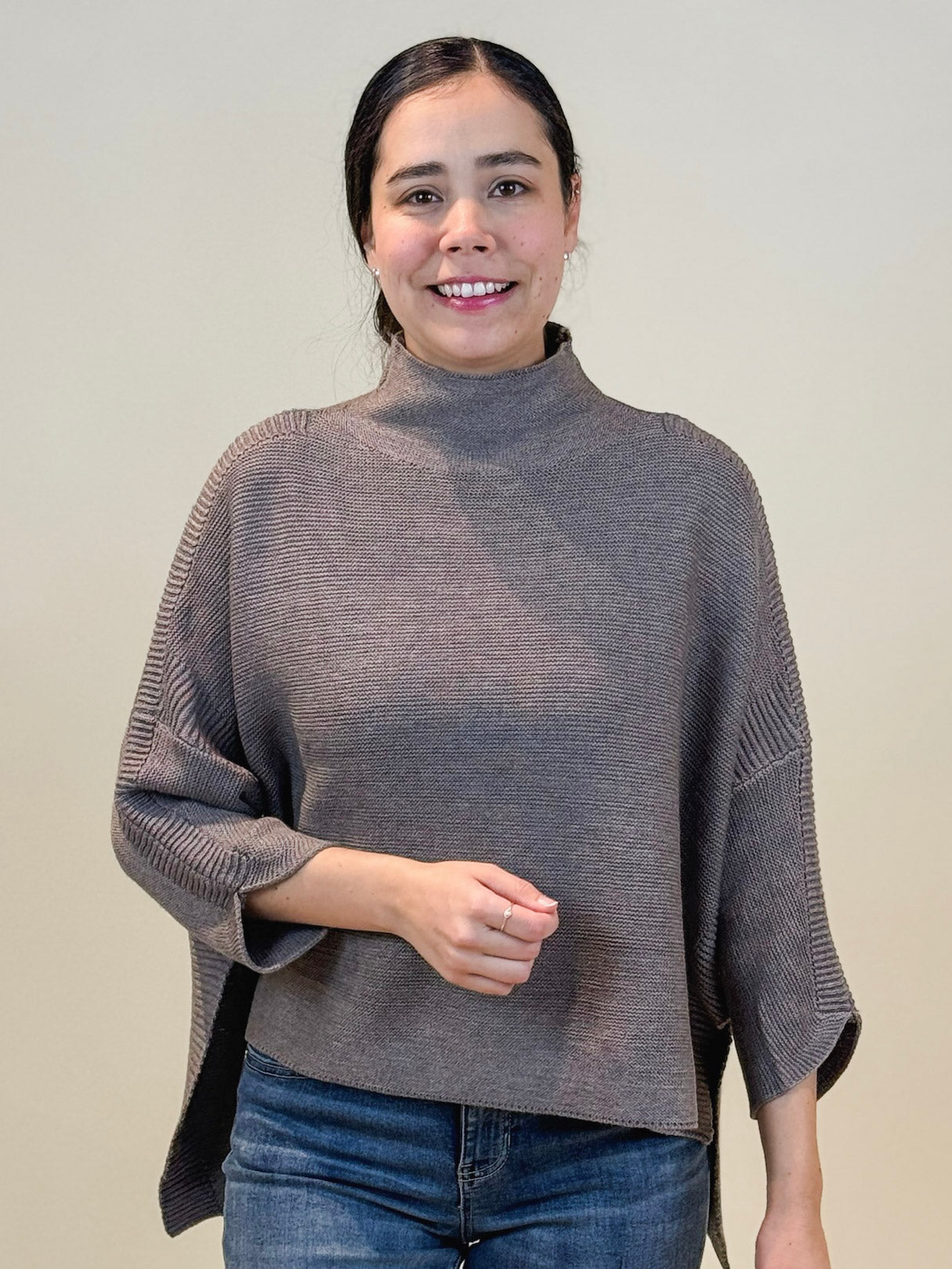 Boho Sweater - Heather Brown