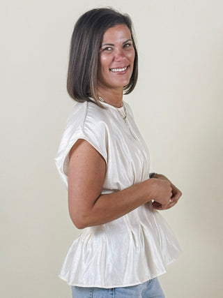 Winnie Pintuck Waist Top