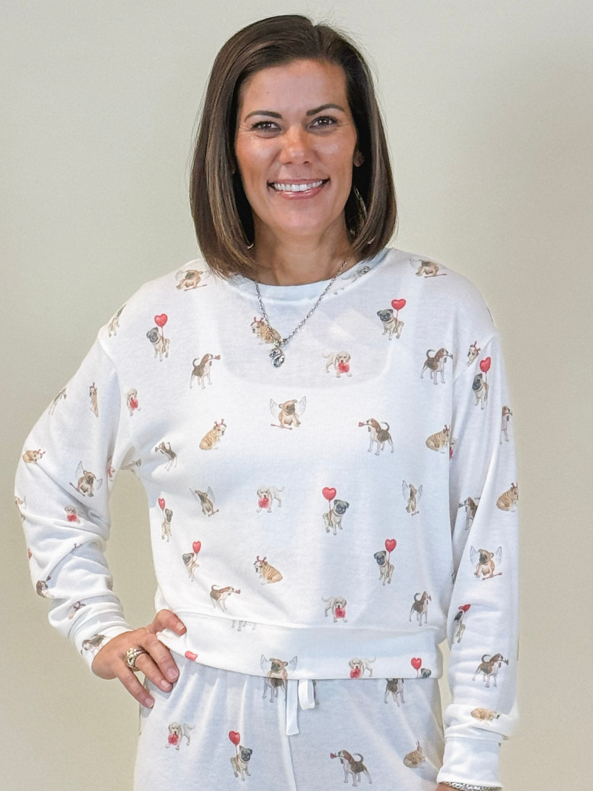 [Z Supply] Bisous Love Pup Top