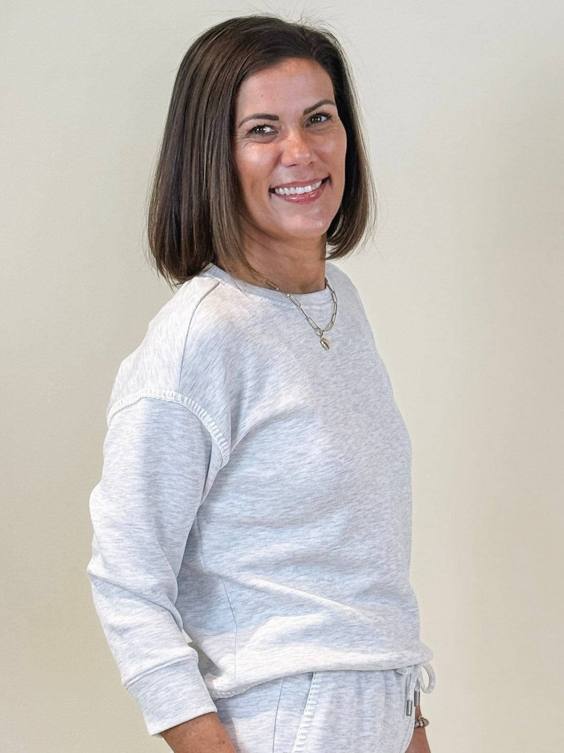 Sofia Soft Scuba 3/4 Sleeve Top