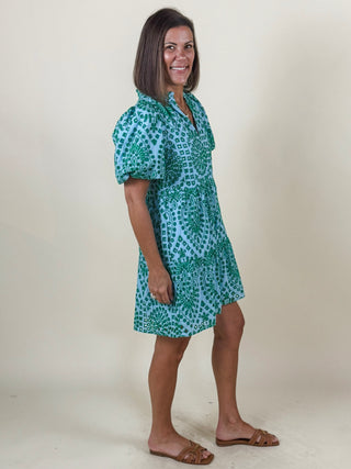 Jacey Babydoll Eyelet Mini Dress