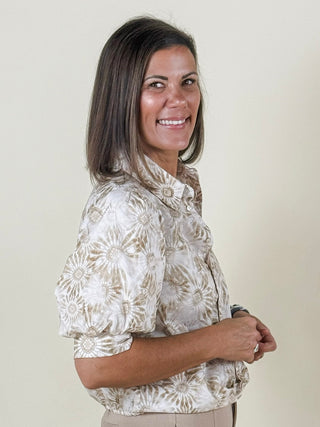 [Liverpool] Terri Puff Sleeve Floral Top