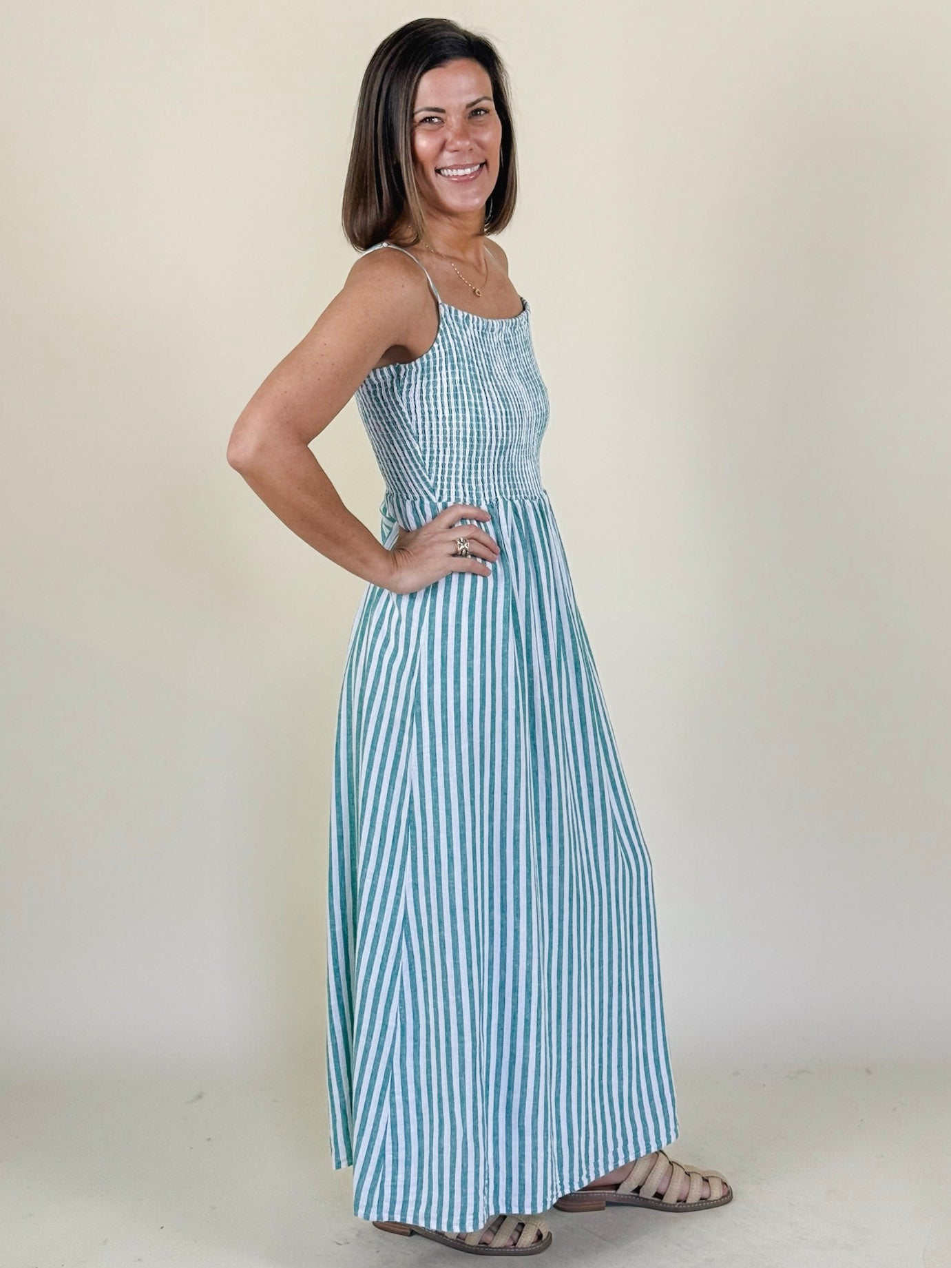 [Z Supply] Bayside Striped Midi Dress
