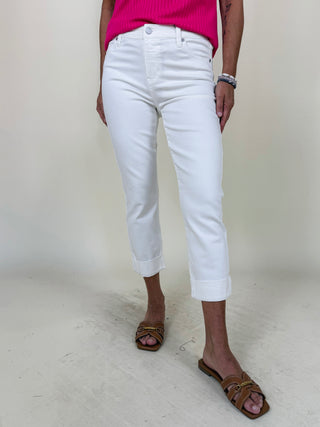 [Liverpool] Charlie Crop Rolled Cuff Jeans, 24" Inseam