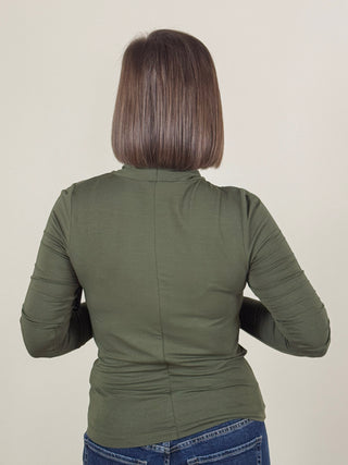 [Liverpool] Wren Wrap Neck Knit Top