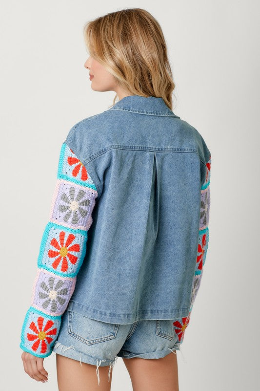 Bea Crochet Sleeve Jacket