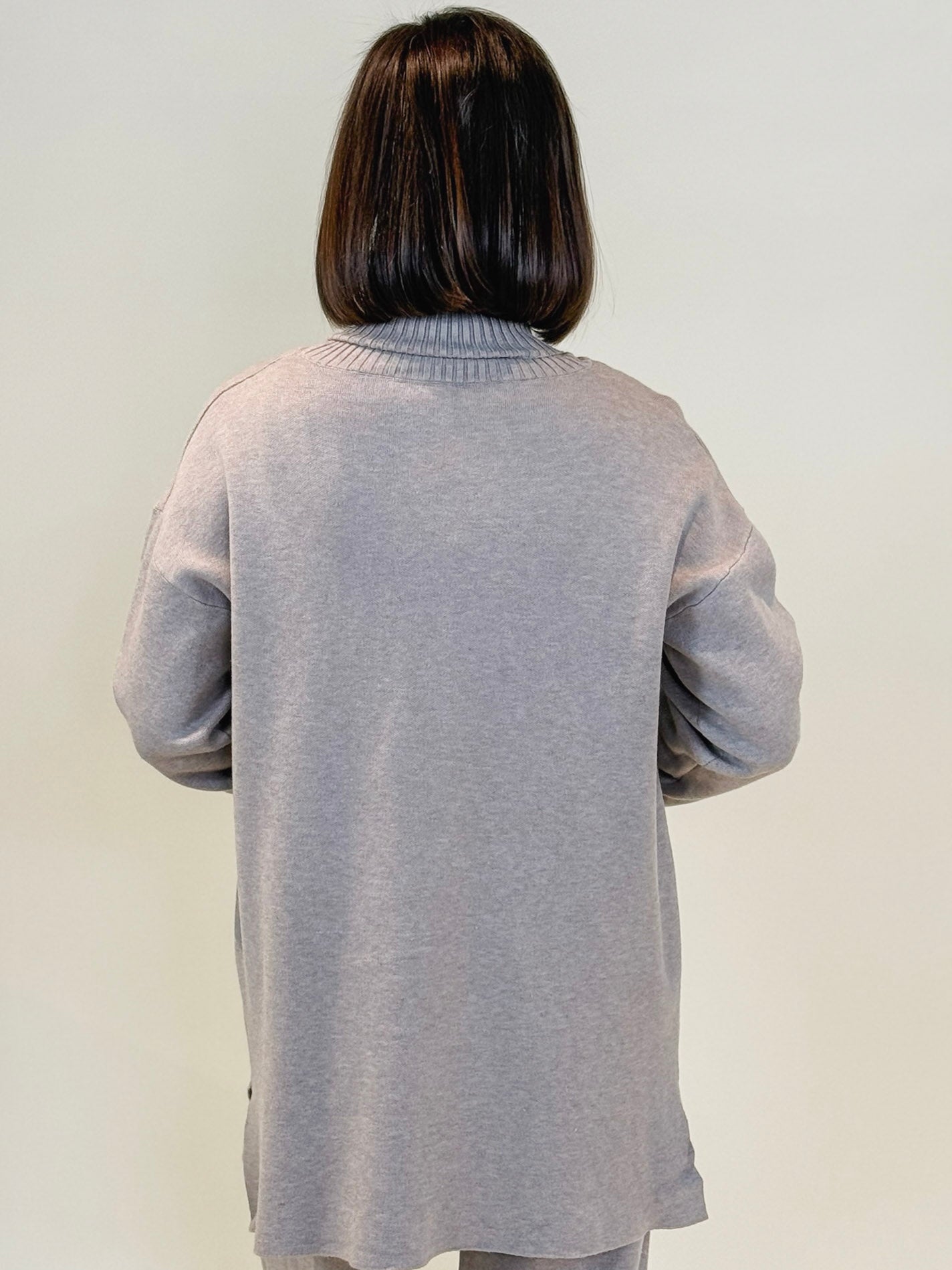 Tracy Casual Turtleneck Long Sweater