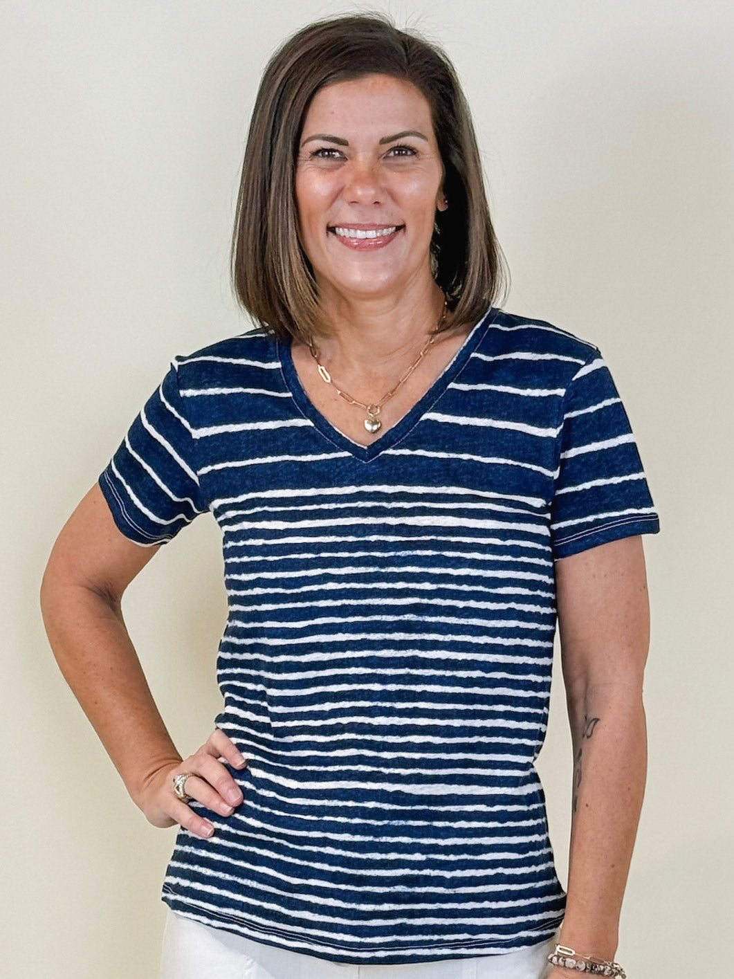 Vicky V-Neck Short Sleeve T-Shirt