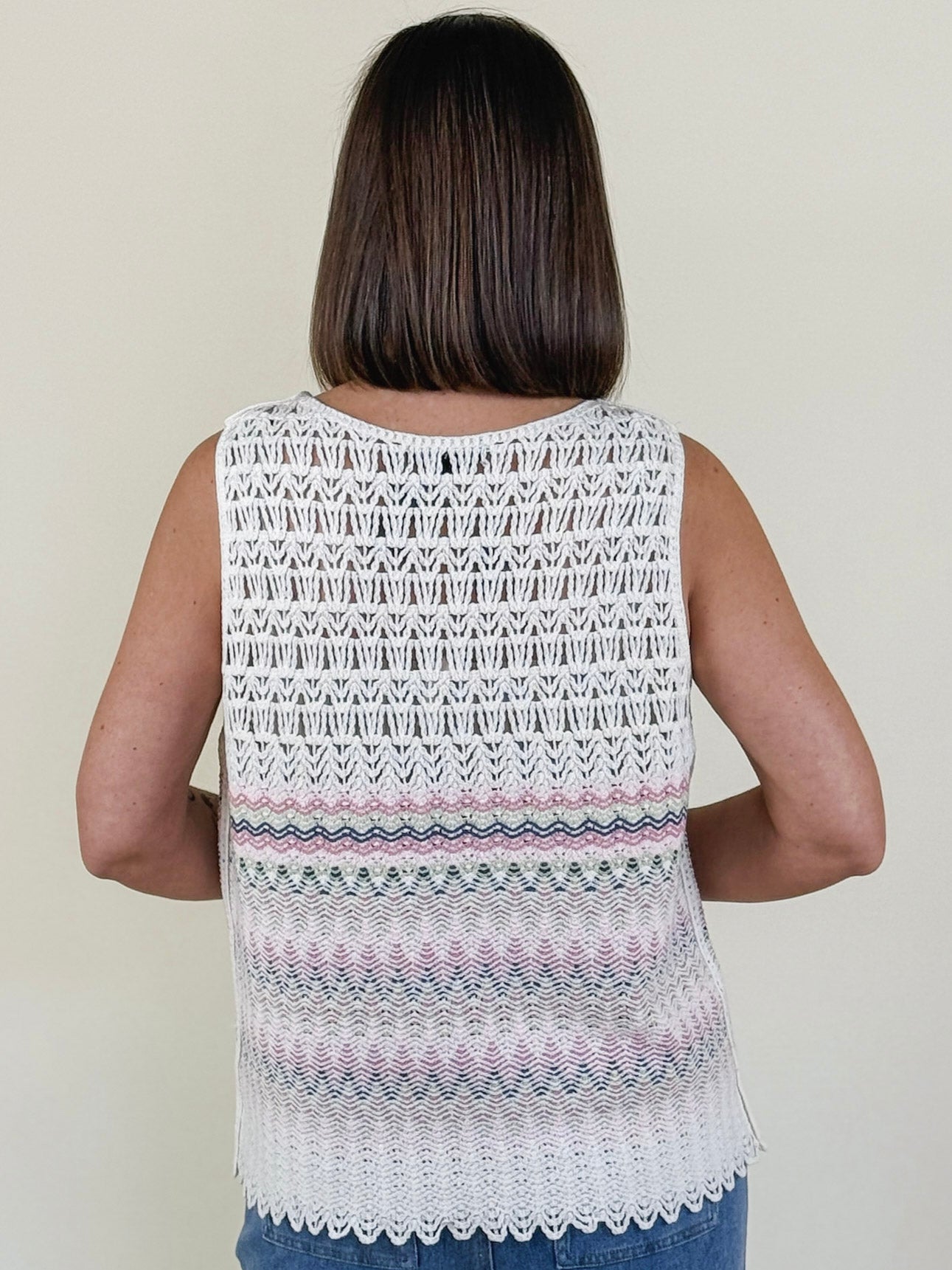 Francesca Sleeveless Crochet Top