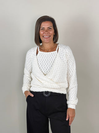 [Liverpool] Hattie 2-in-1 Halter Surplice Top