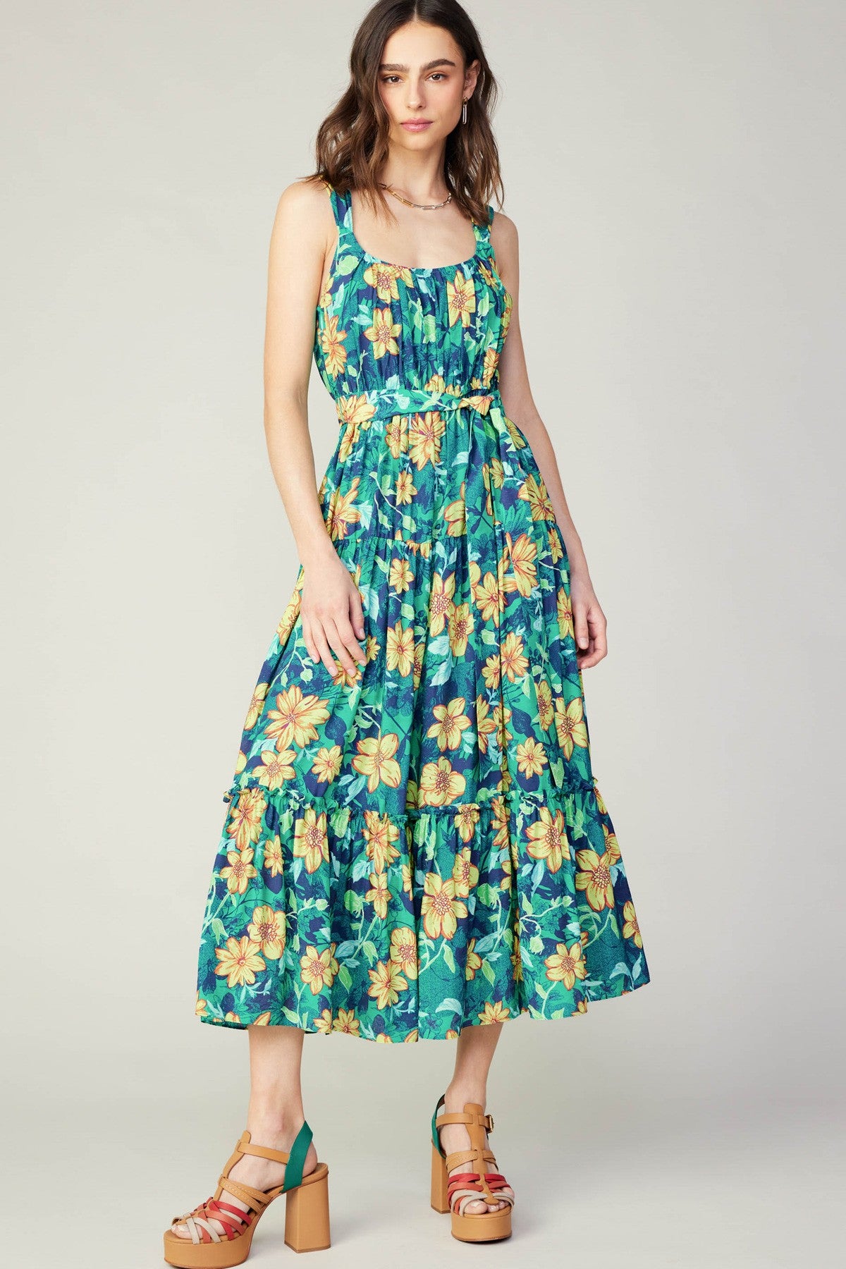 Delilah Floral Midi Dress
