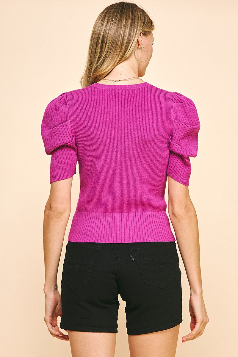 Peggy Short Sleeve Sweater