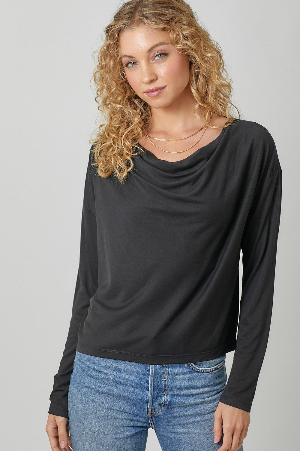 Callie Cowl Neck Top