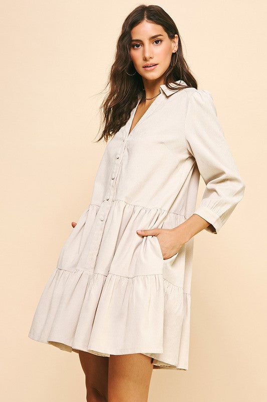 Hailey Button Down Shirt Dress