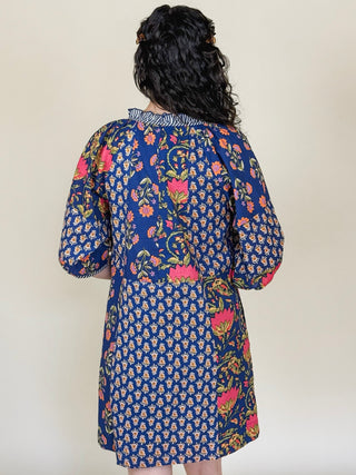 Tia Tassel Tie Printed Dress