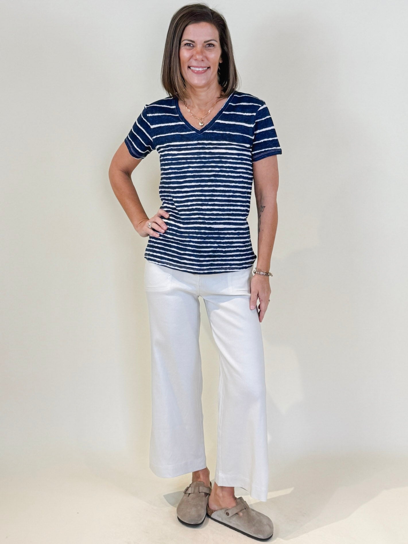 Vicky V-Neck Short Sleeve T-Shirt