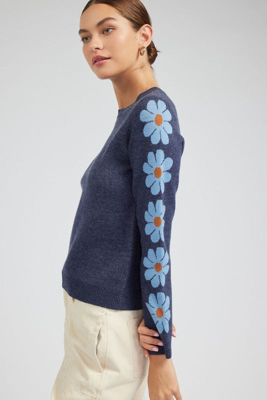 Aspen Flower Sleeve Sweater