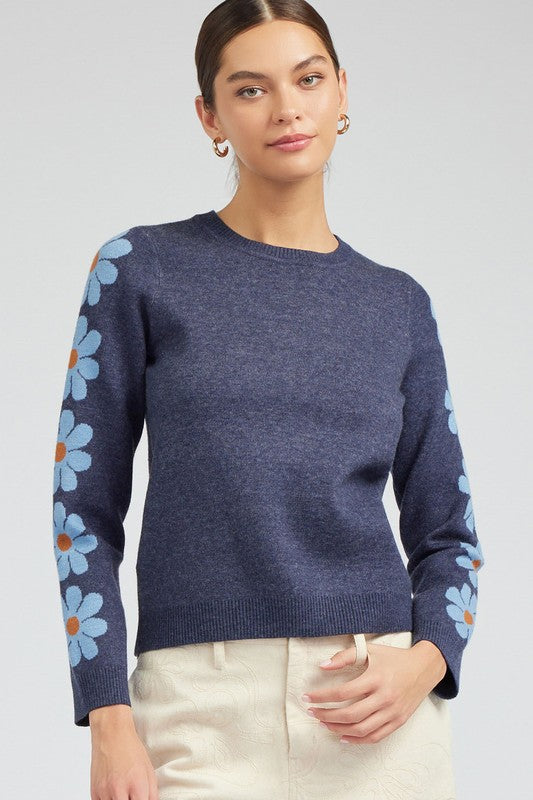 Aspen Flower Sleeve Sweater