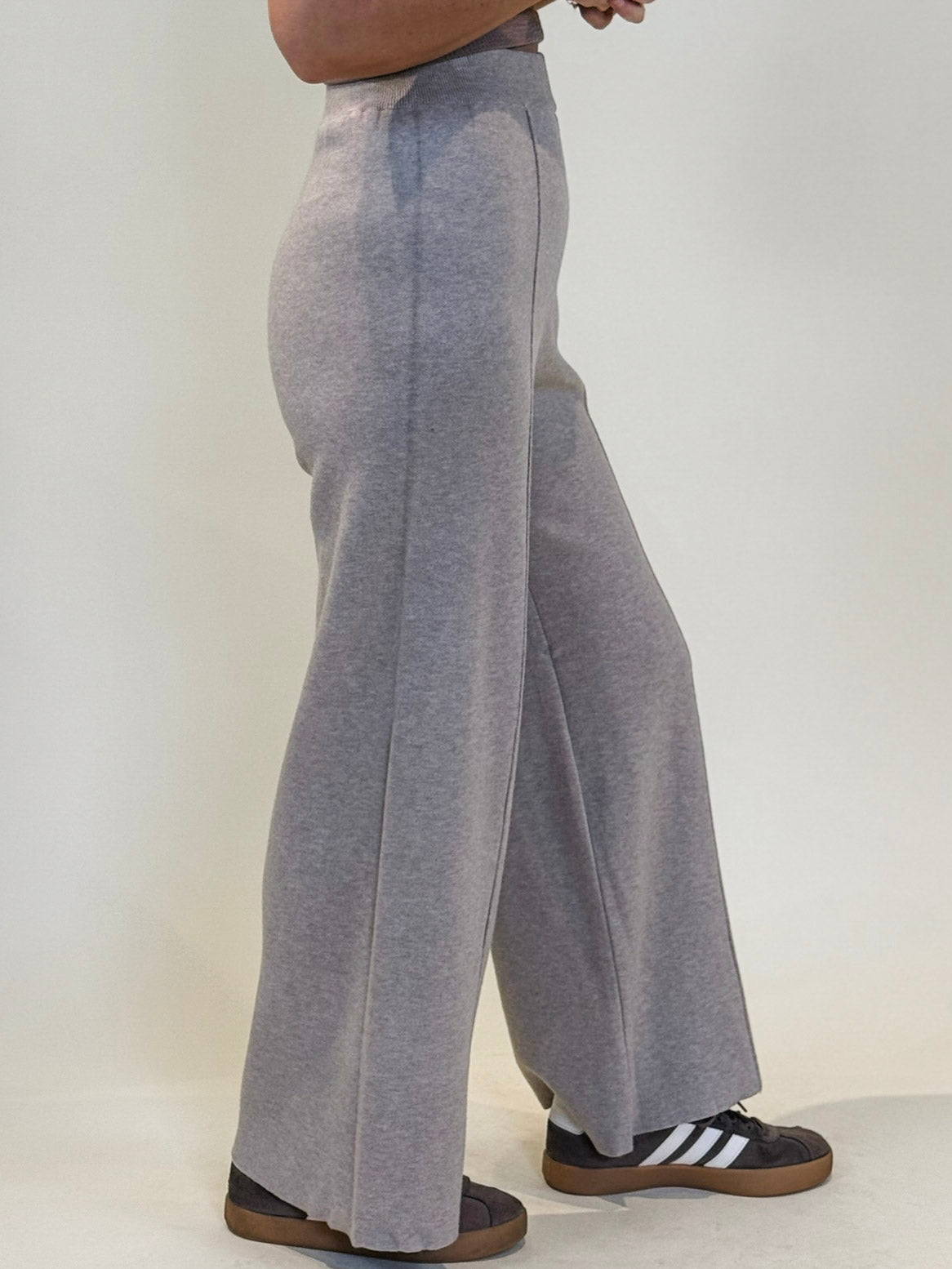 Lara Casual Wide Leg Knitted Pants