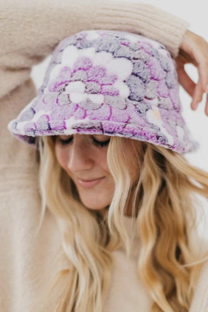 Forget Me Not Bucket Hat - Purple