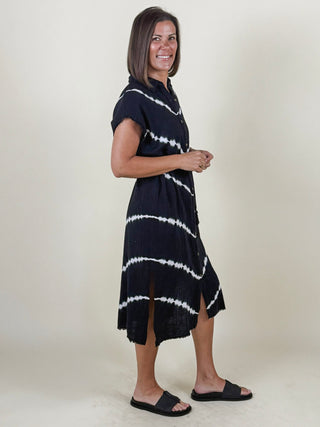 Dahlia Tie Dye Shirt Dress