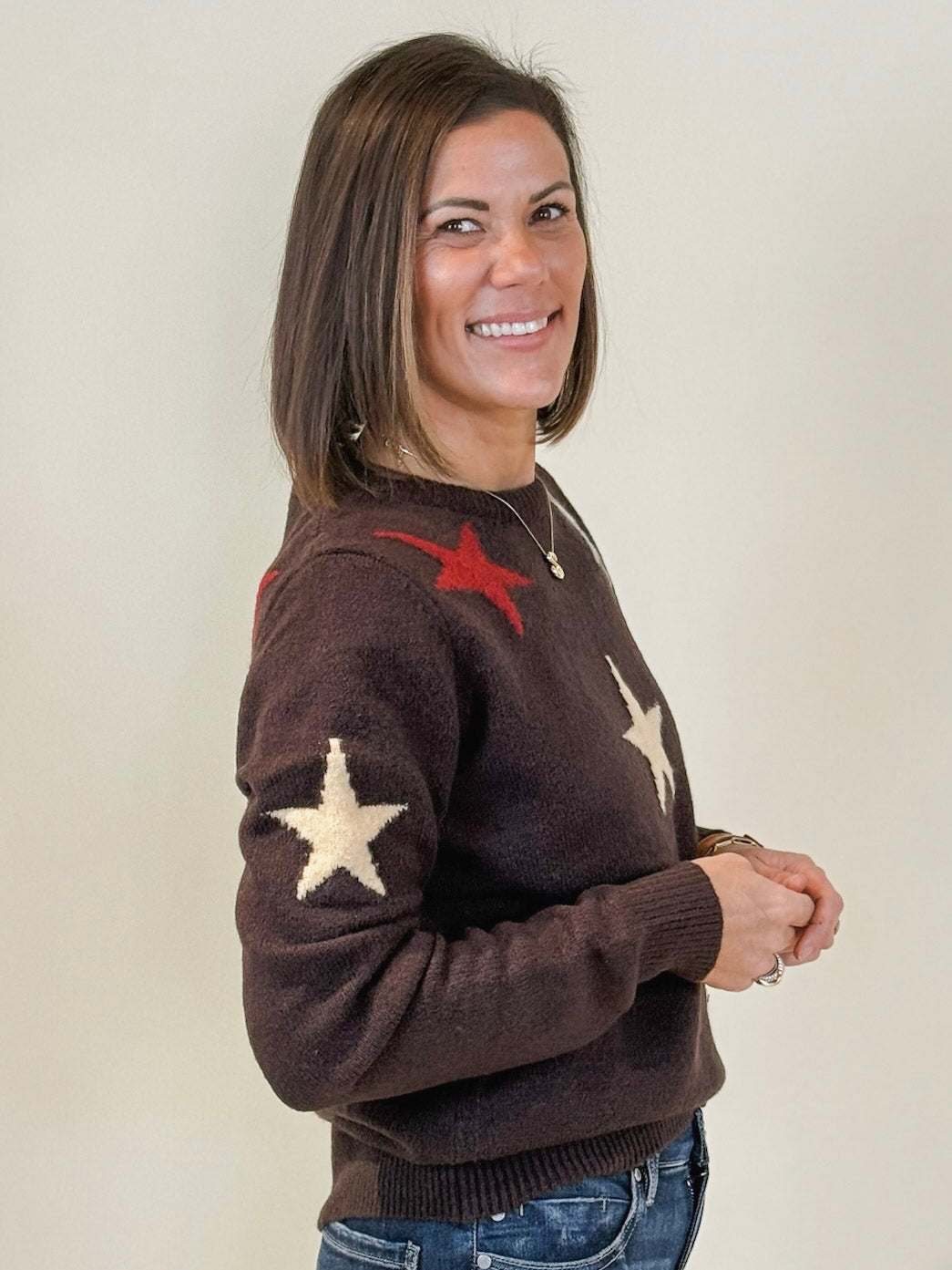 Star Intarsia Sweater
